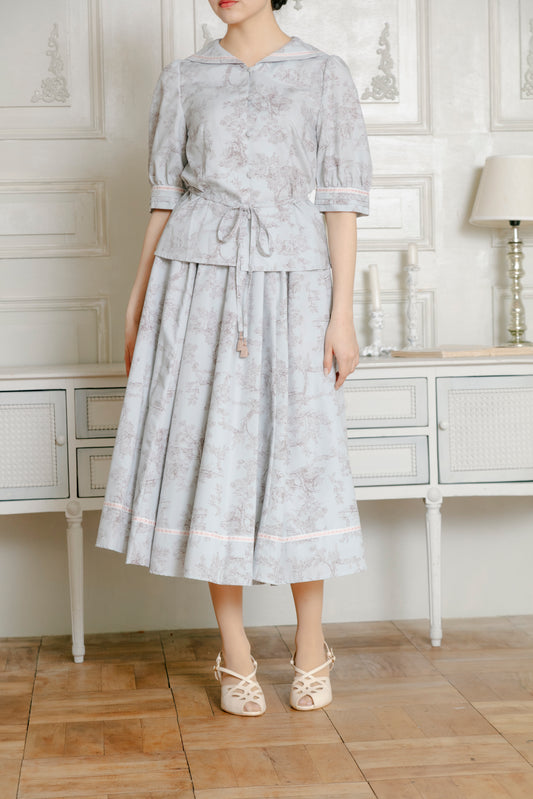 カトリーヌスカート/サックス