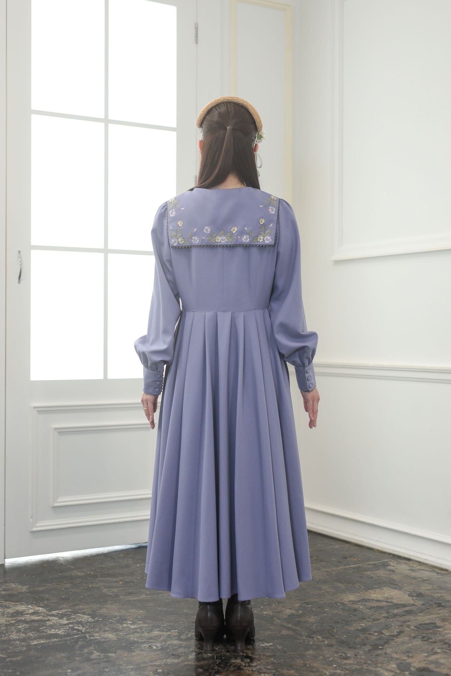 特典付き【Pre-order】Fleur dress-viola/Lavender