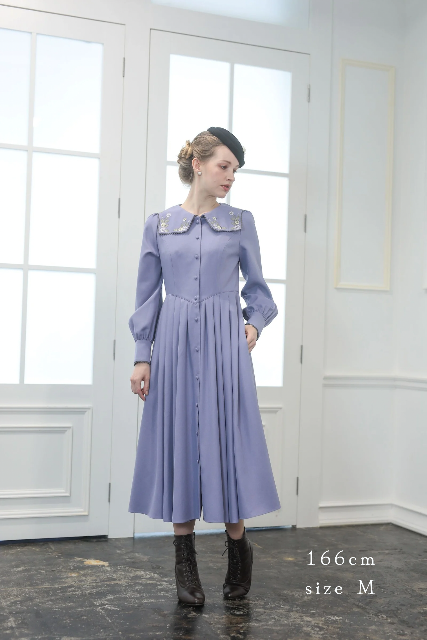 【Pre-order】Fleur dress-viola/Mint green