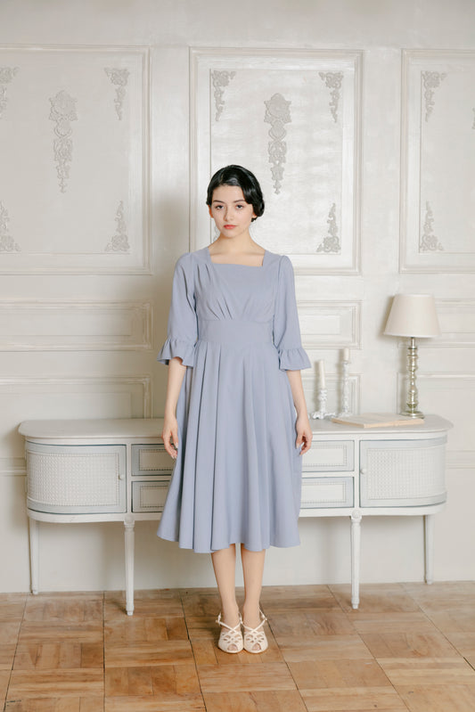 オリヴィアドレス/ブルーグレー