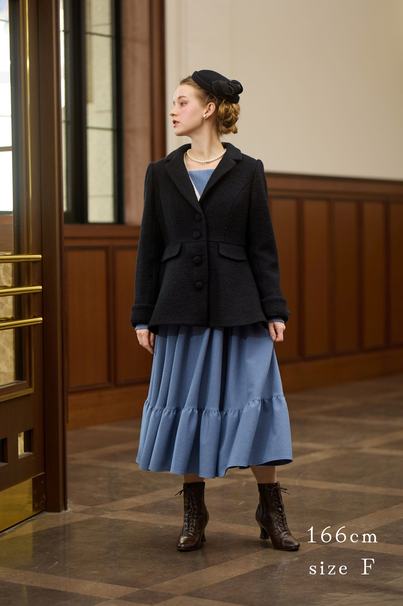 特典付き【Pre-order】Tailored collar coat/Black