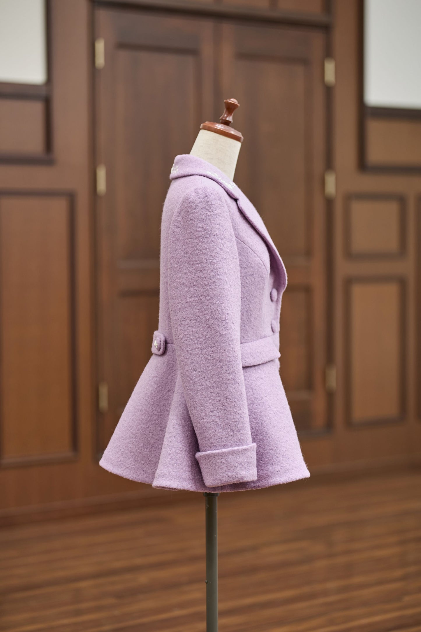 特典付き【Pre-order】Tailored collar coat/Lavender