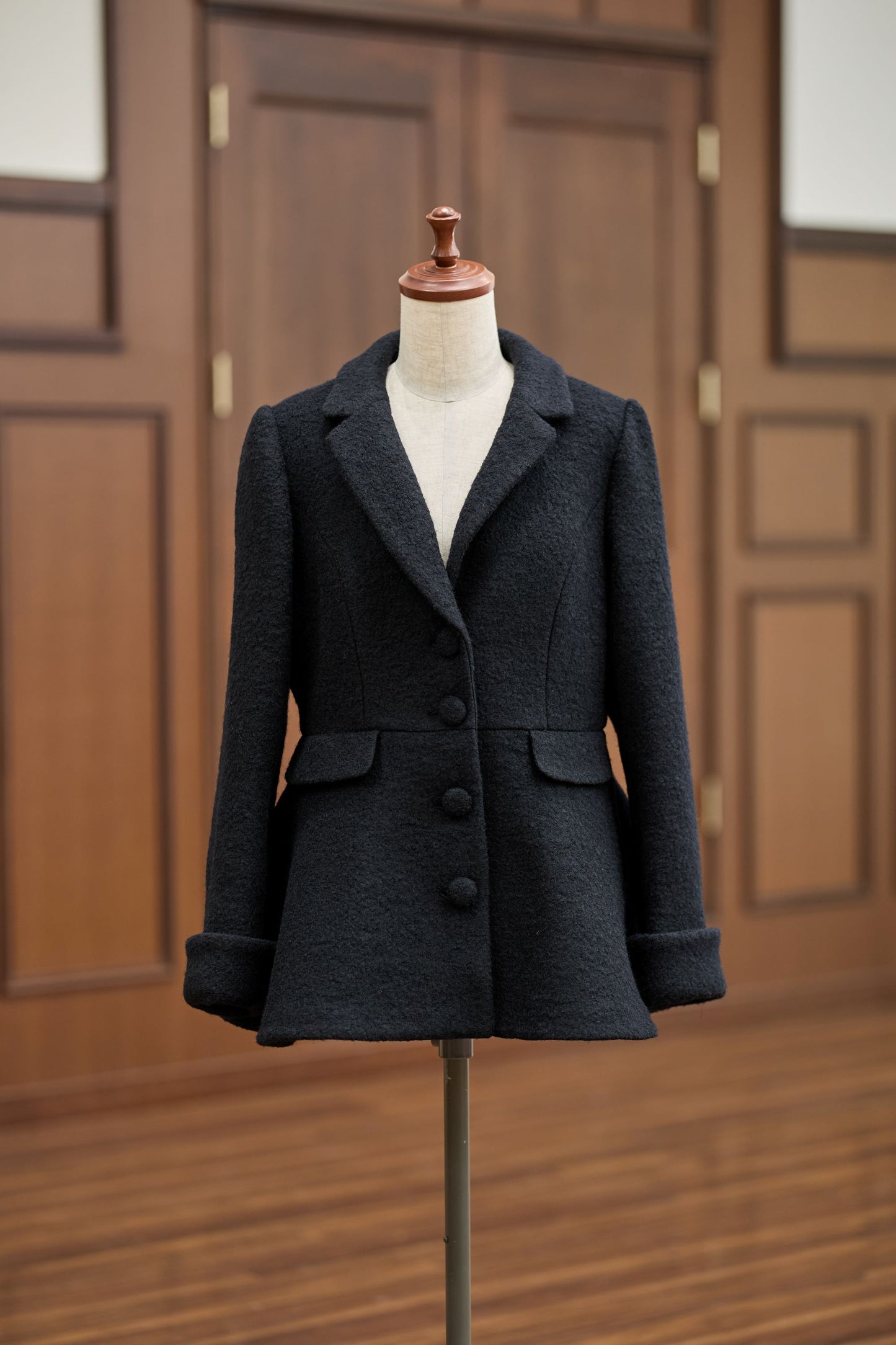 特典付き【Pre-order】Tailored collar coat/Black