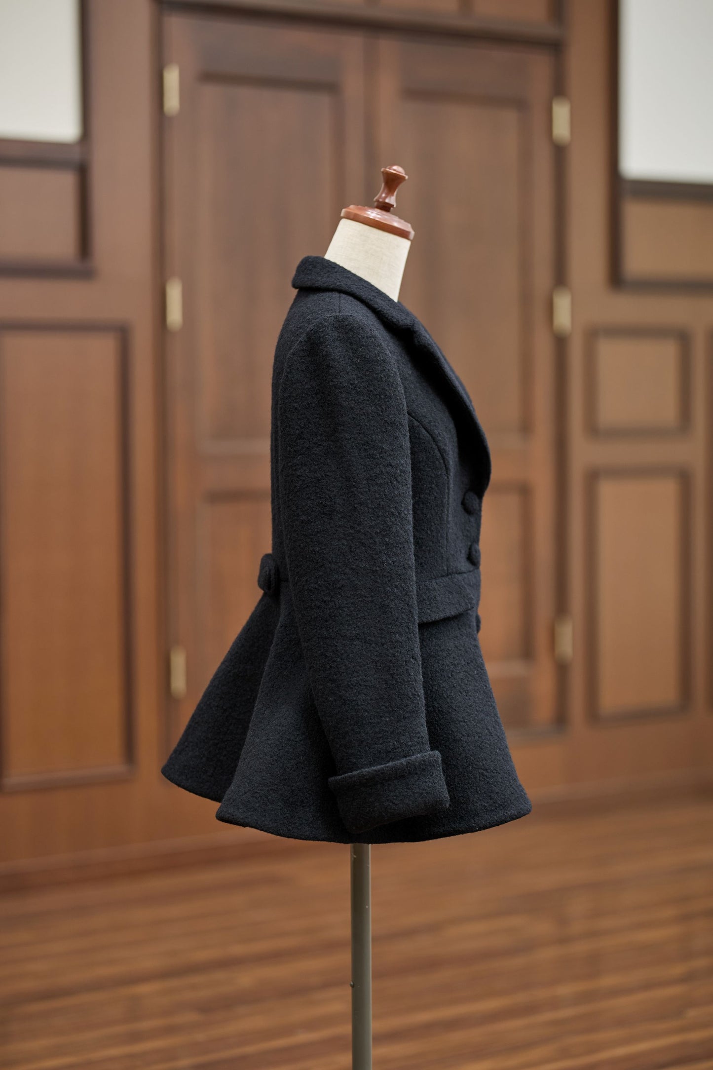 特典付き【Pre-order】Tailored collar coat/Black