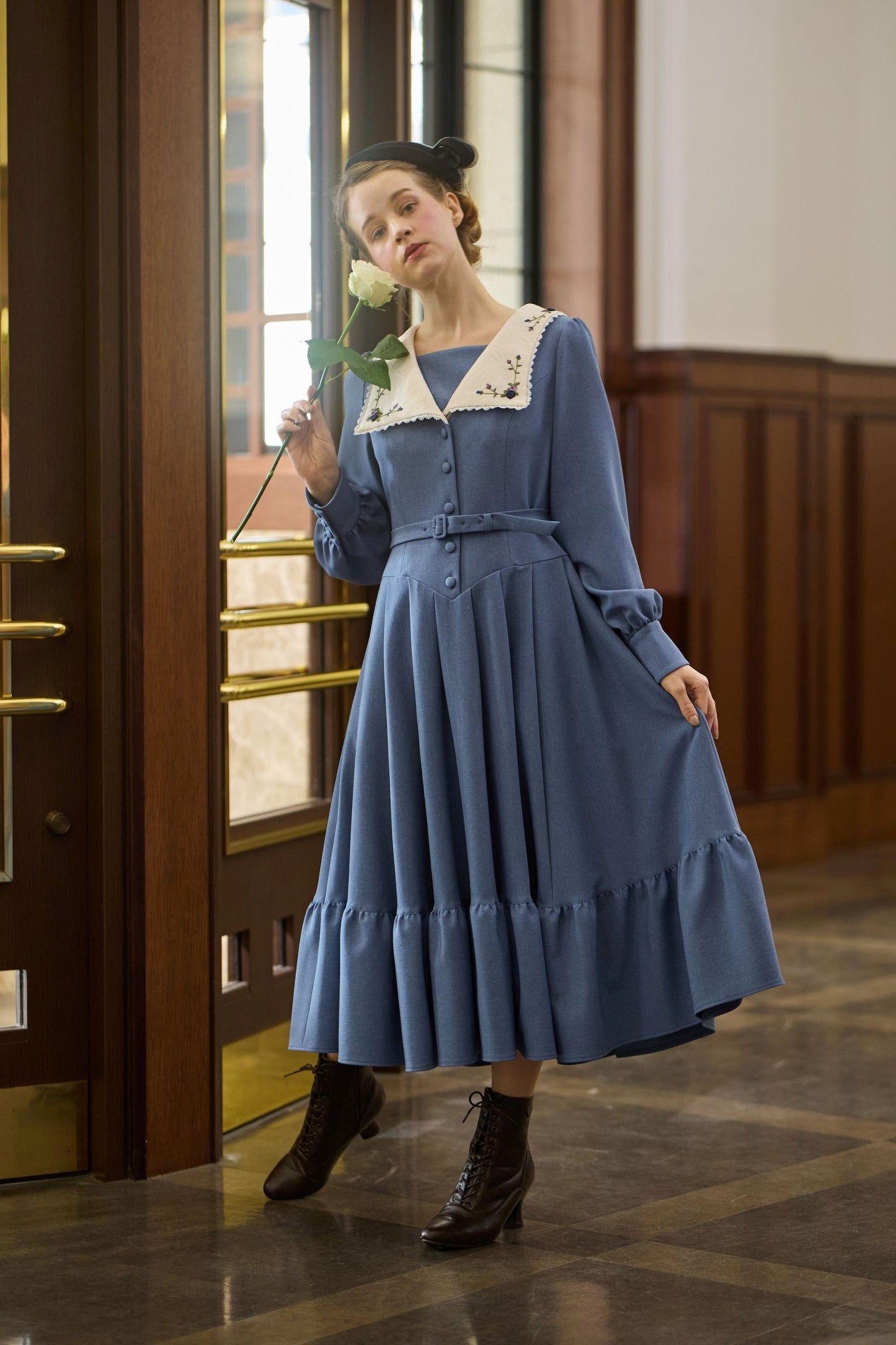 特典付き【Pre-order】Dorothy dress/Blue