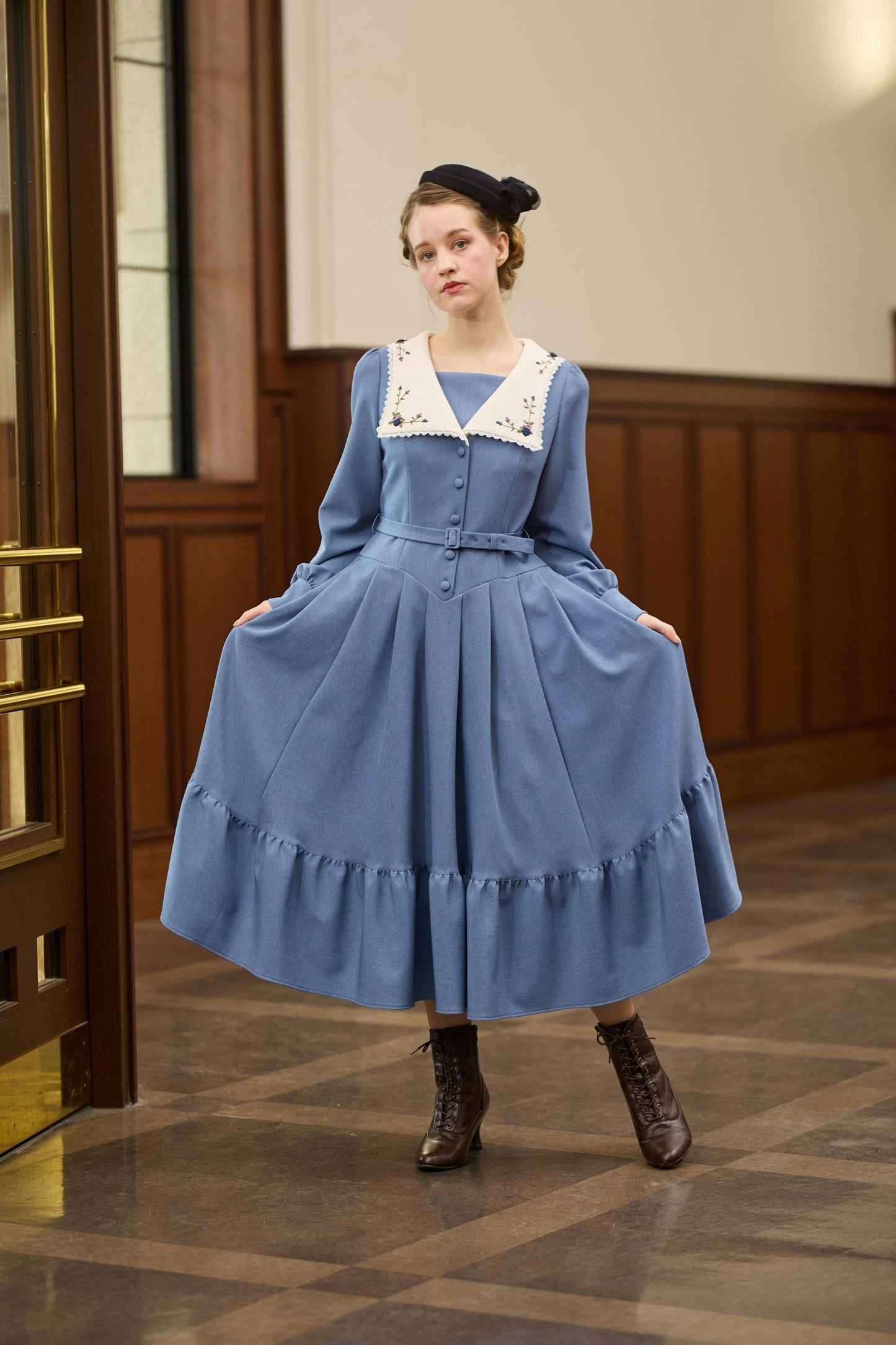 特典付き【Pre-order】Dorothy dress/Blue