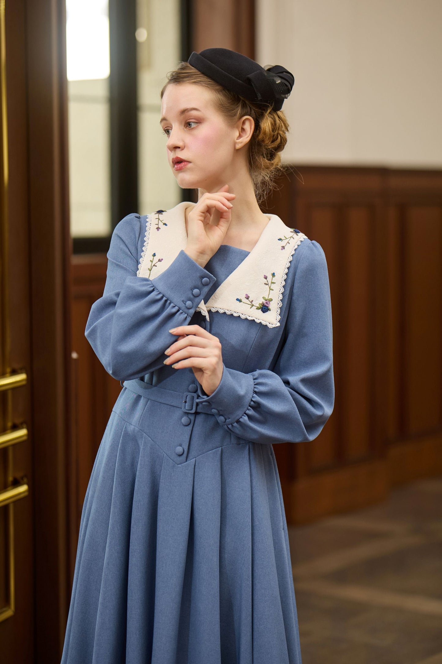 特典付き【Pre-order】Dorothy dress/Blue