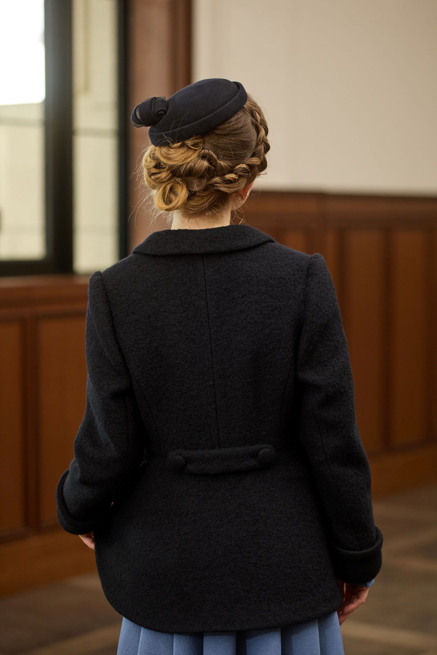 特典付き【Pre-order】Tailored collar coat/Black