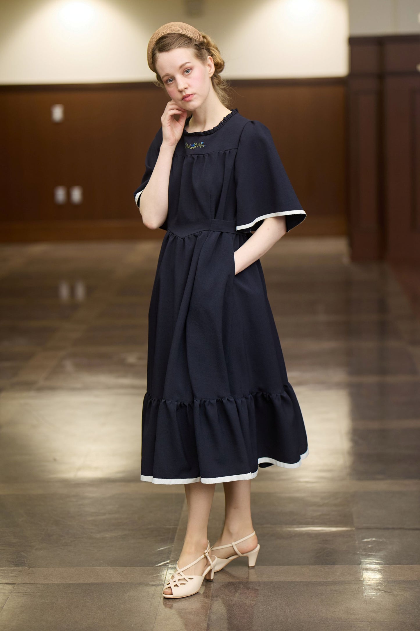 【Re-order】Summer dress/Navy