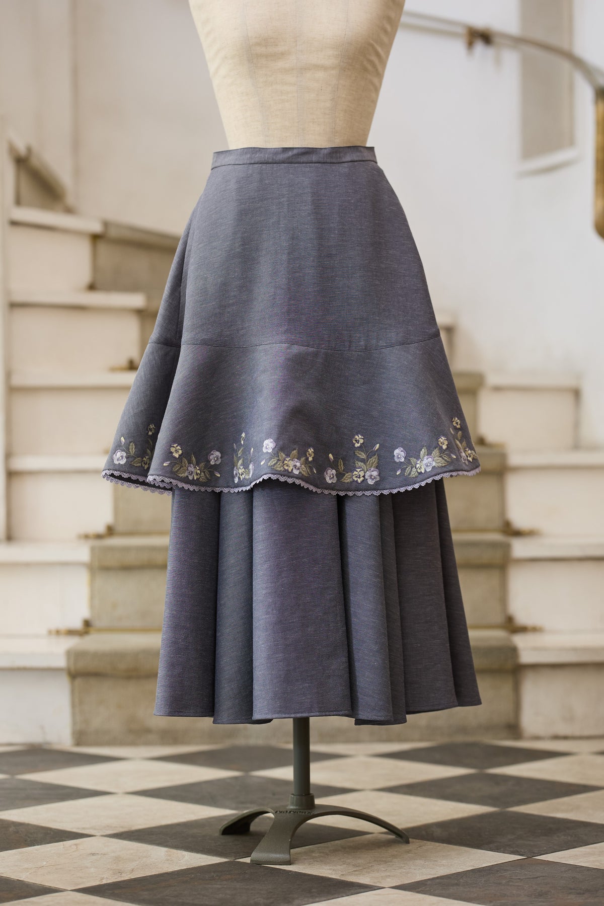 【Pre-order】Viola tablier /Gray