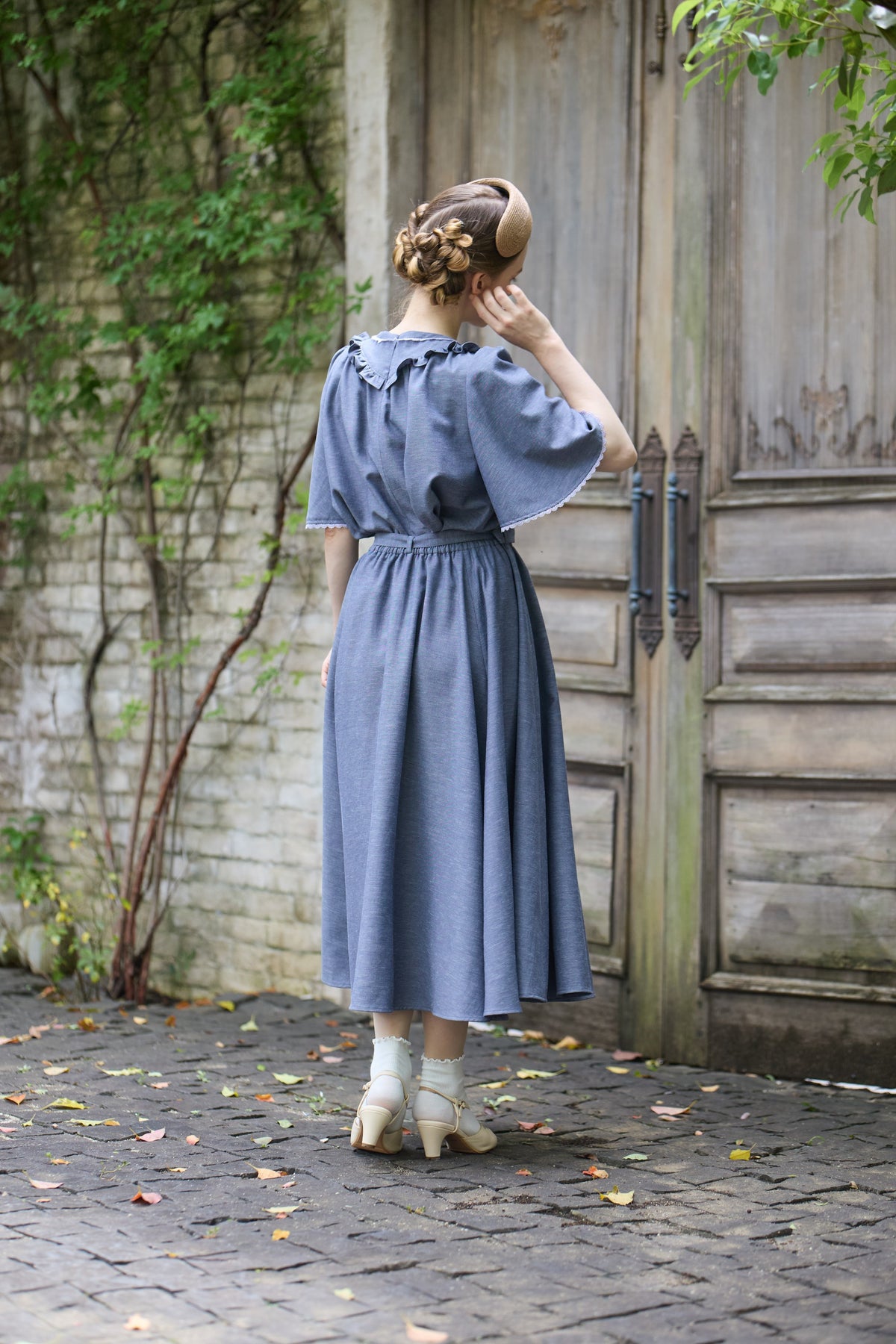 【Pre-order】Viola blouse/Gray