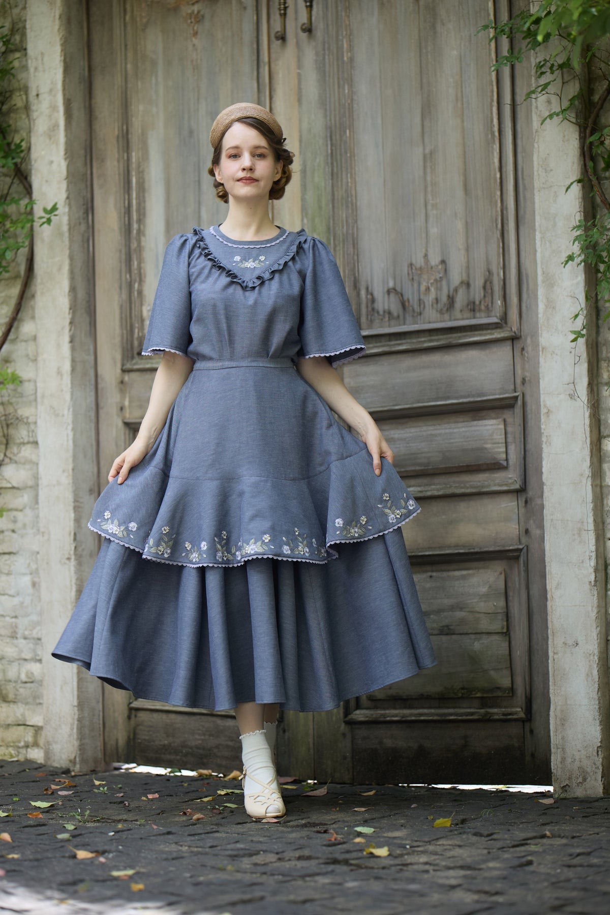 【Pre-order】Viola tablier /Gray
