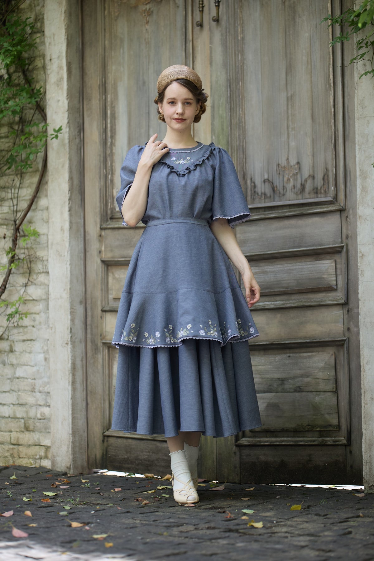 【Pre-order】Viola tablier /Gray