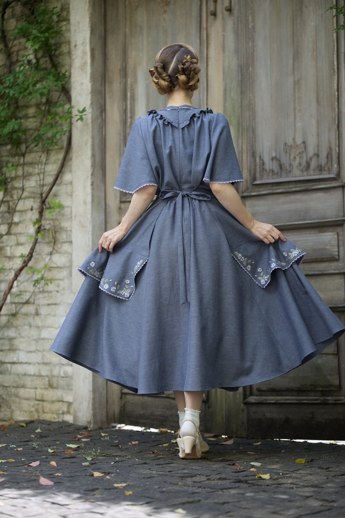 【Pre-order】Viola tablier /Gray