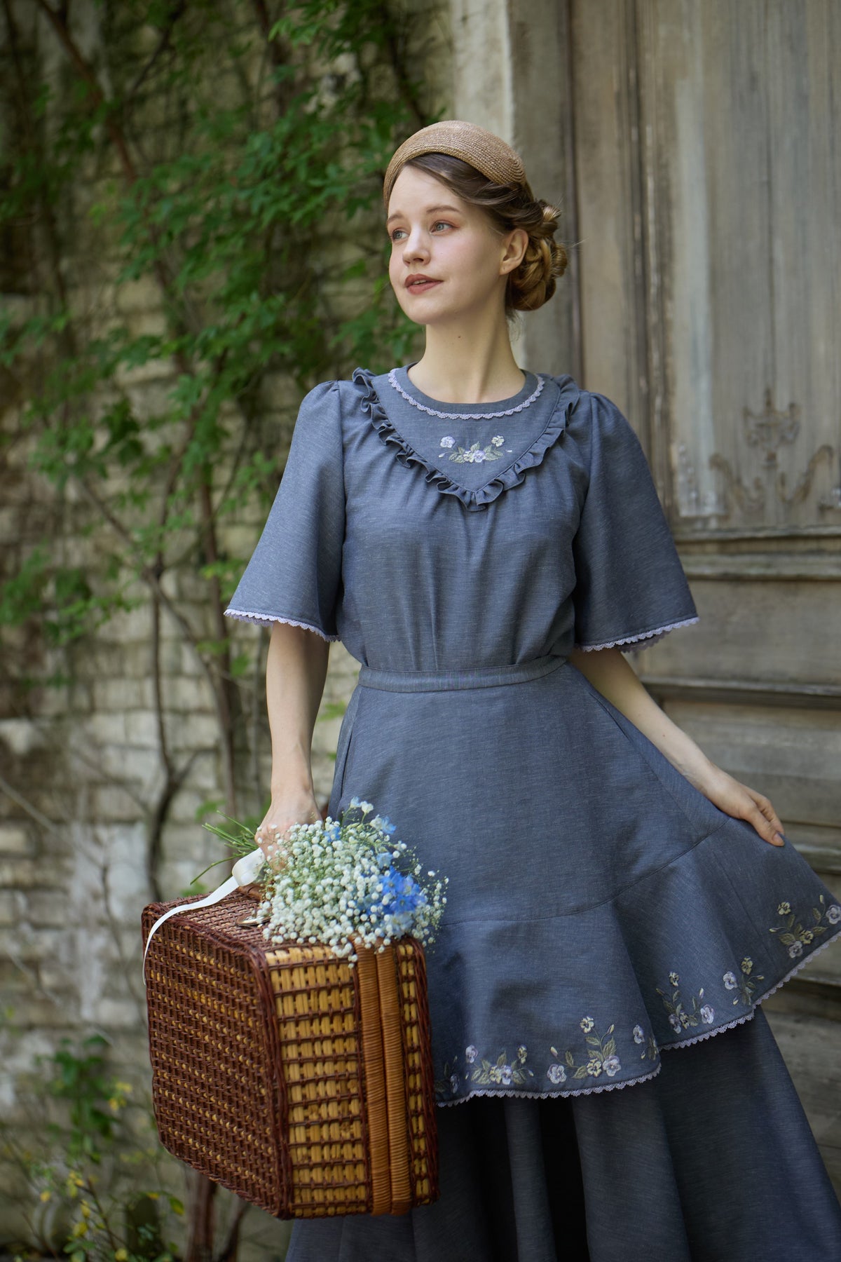 【Pre-order】Viola tablier /Gray