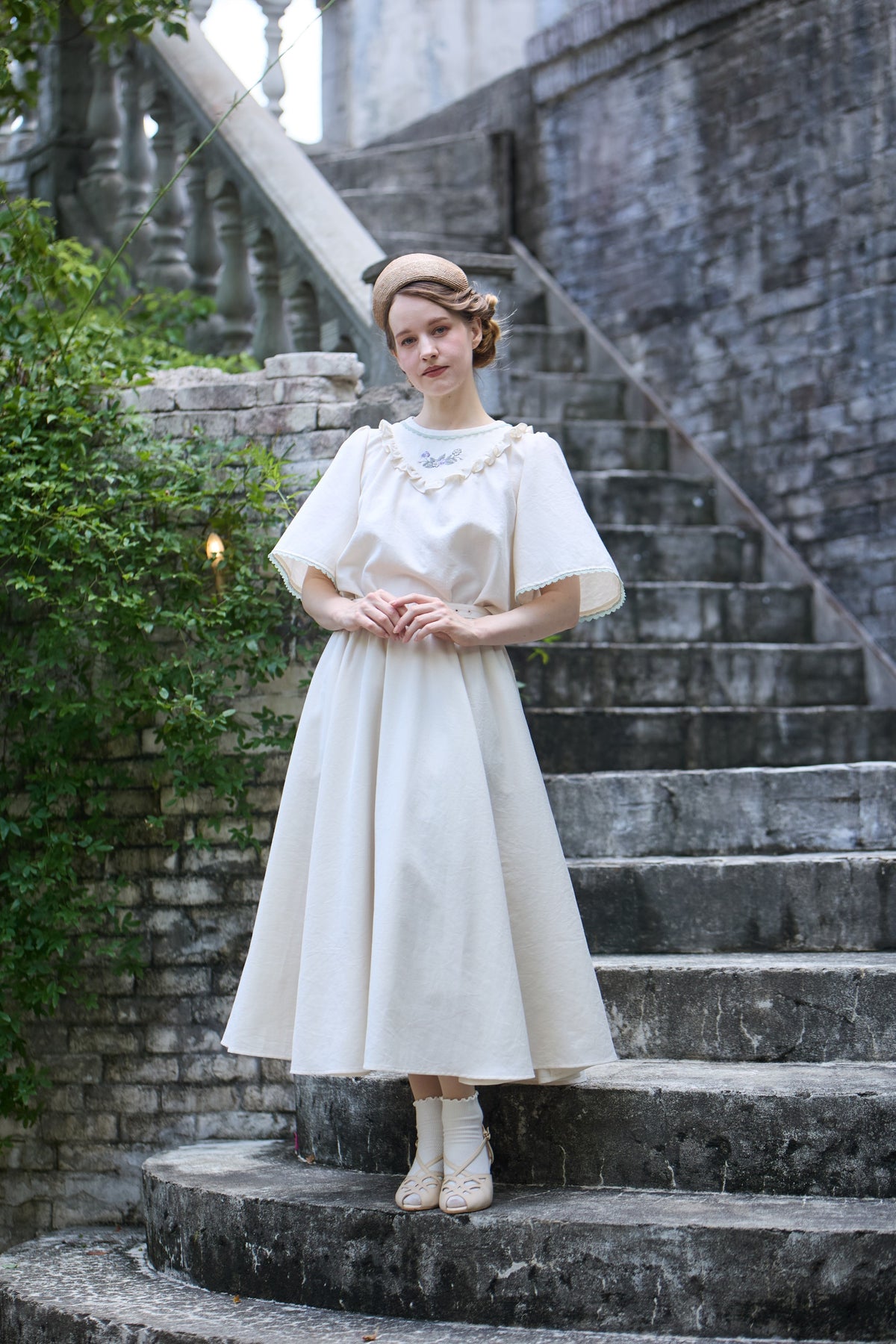 【Pre-order】Viola blouse/Ivory