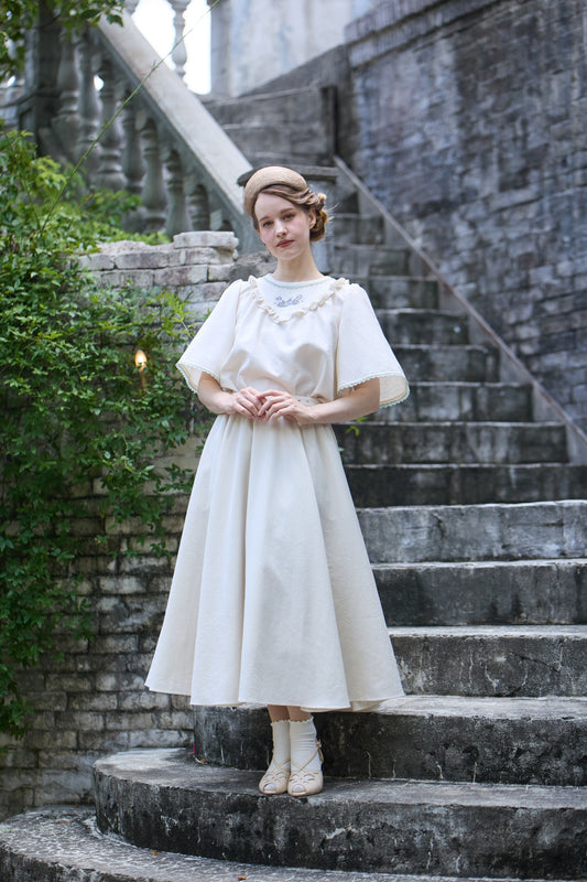【Pre-order】Viola blouse/Ivory