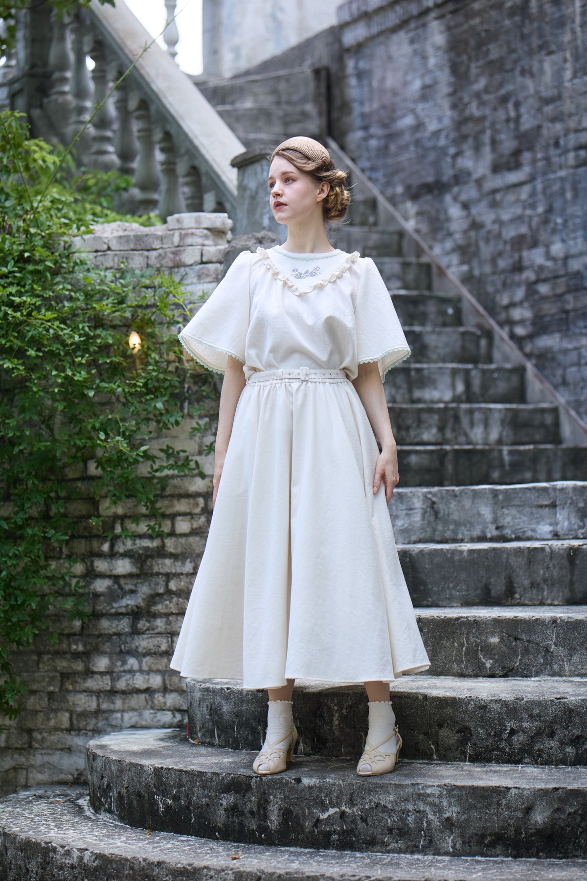 【Pre-order】Viola blouse/Ivory