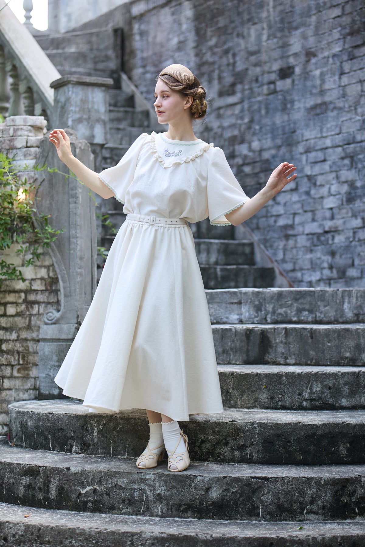 【Pre-order】Viola blouse/Ivory