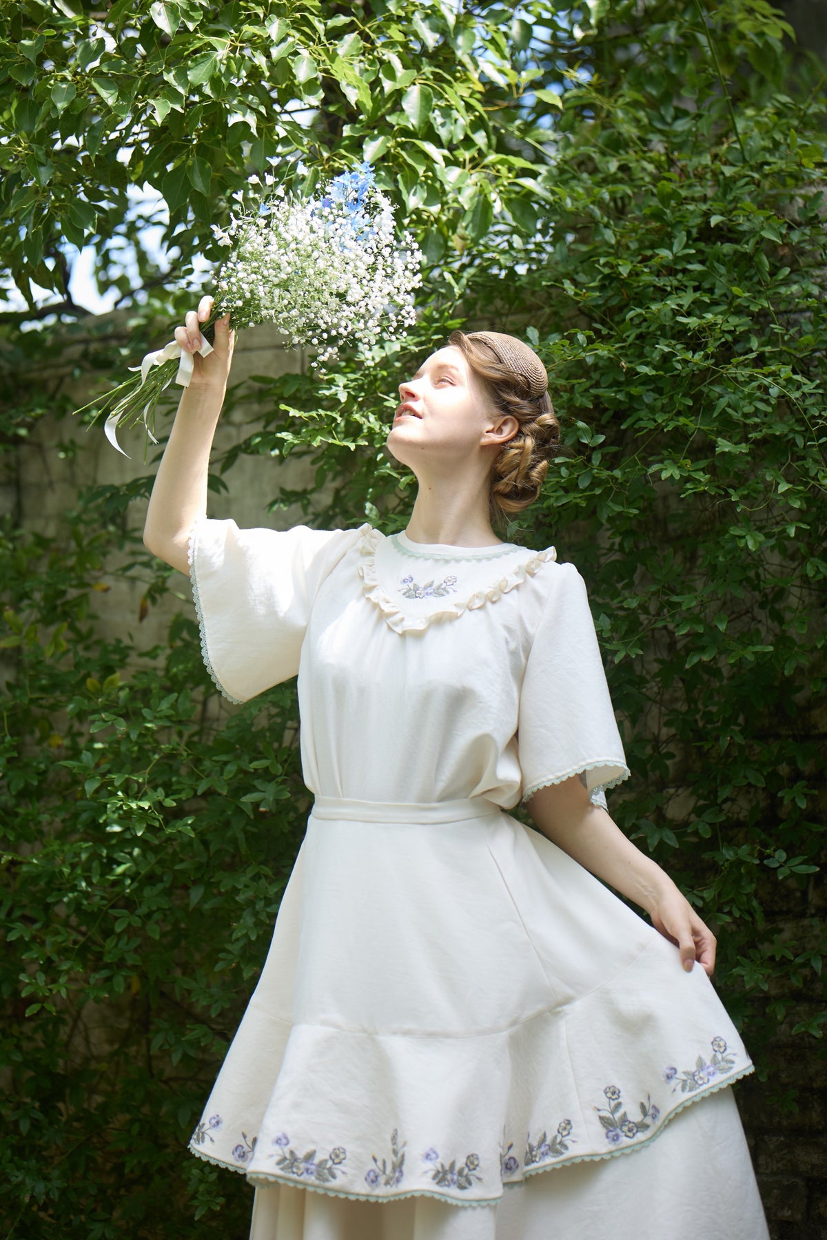 【Pre-order】Viola tablier /Ivory