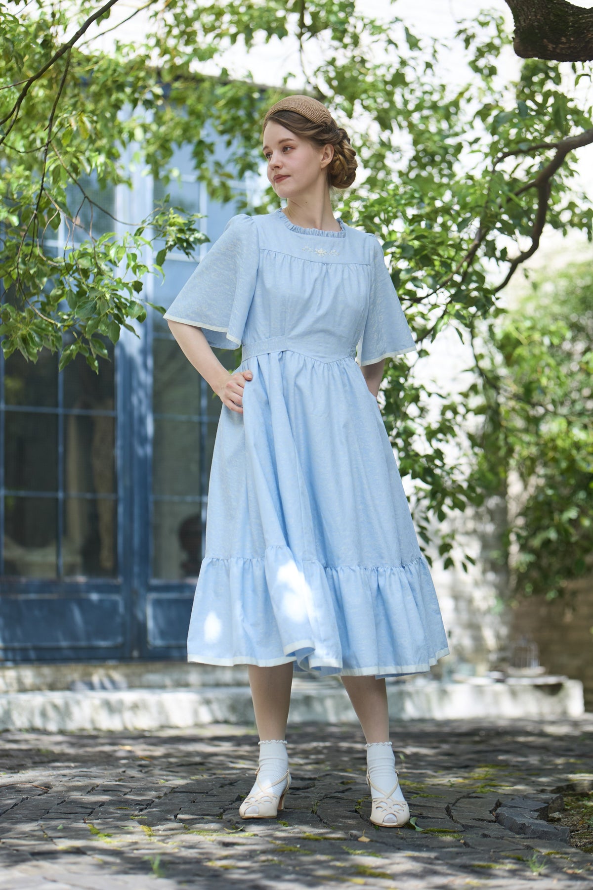 【Pre-order】Rosalie dress/sax