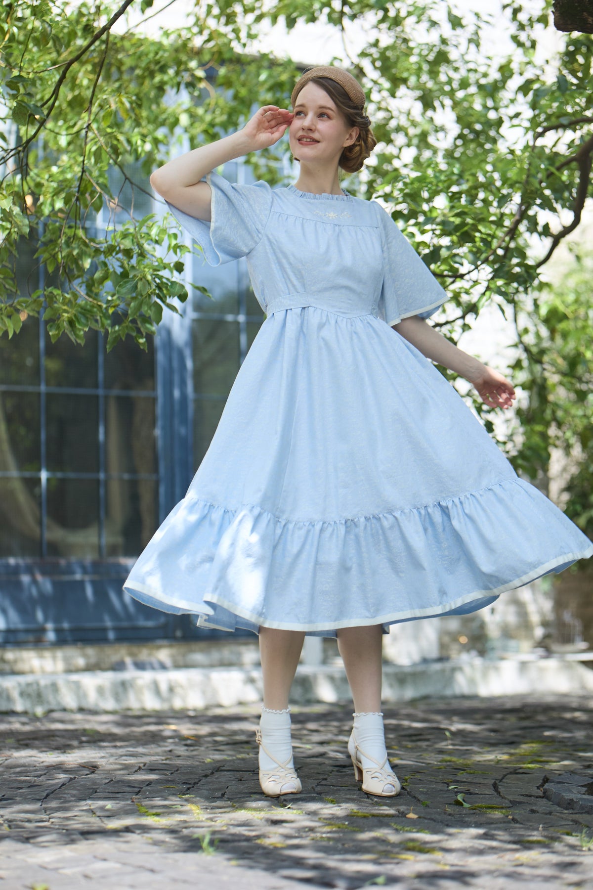 【Pre-order】Rosalie dress/sax