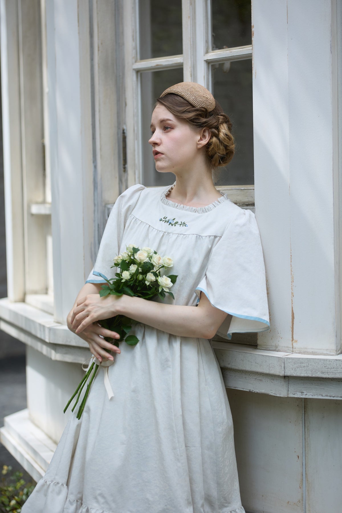 【Pre-order】Rosalie dress/Ivory