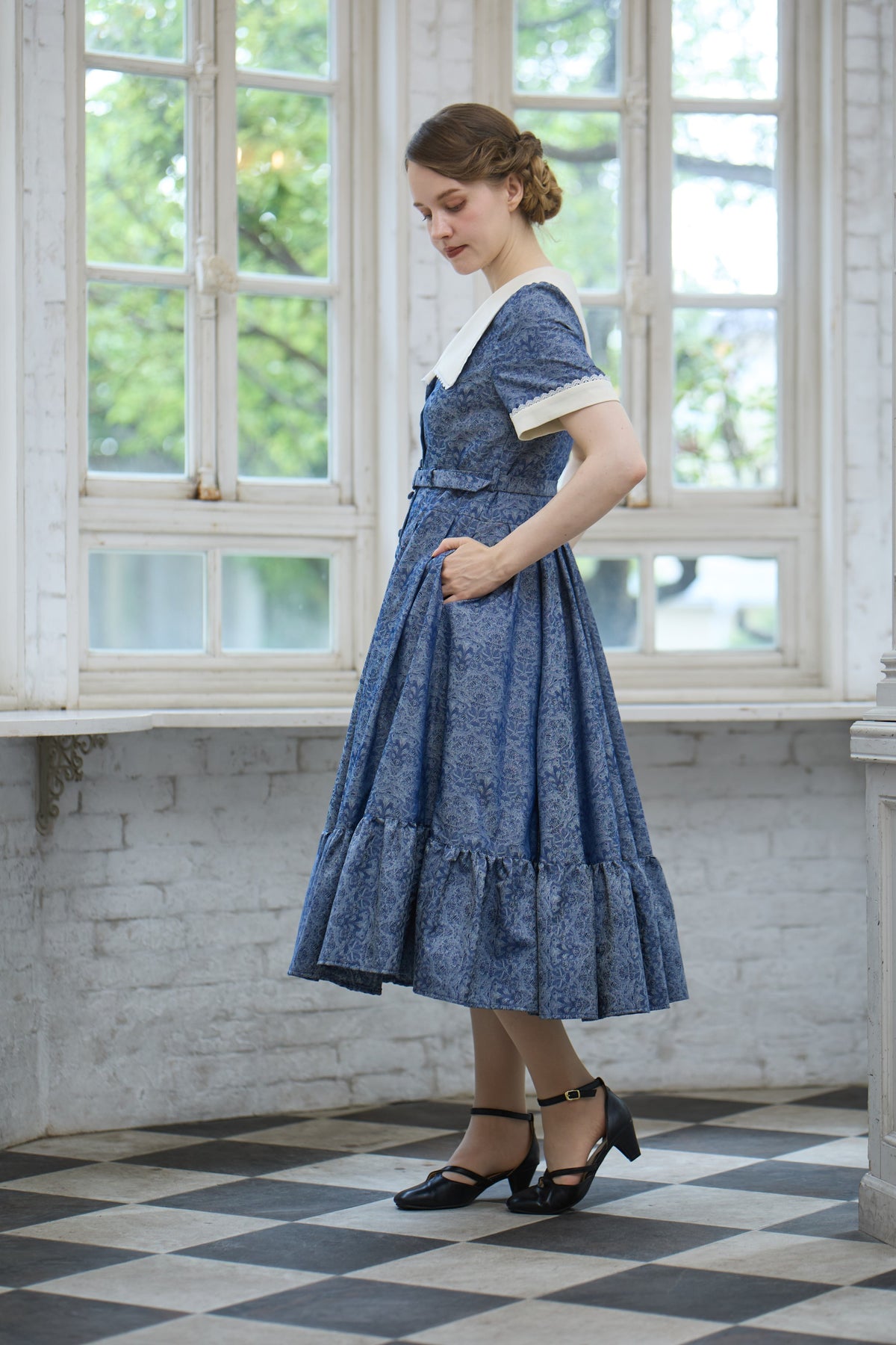 【Pre-order】Eleanor dress/Navy