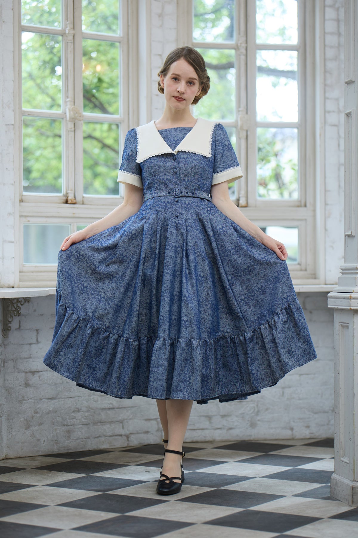 【Pre-order】Eleanor dress/Navy