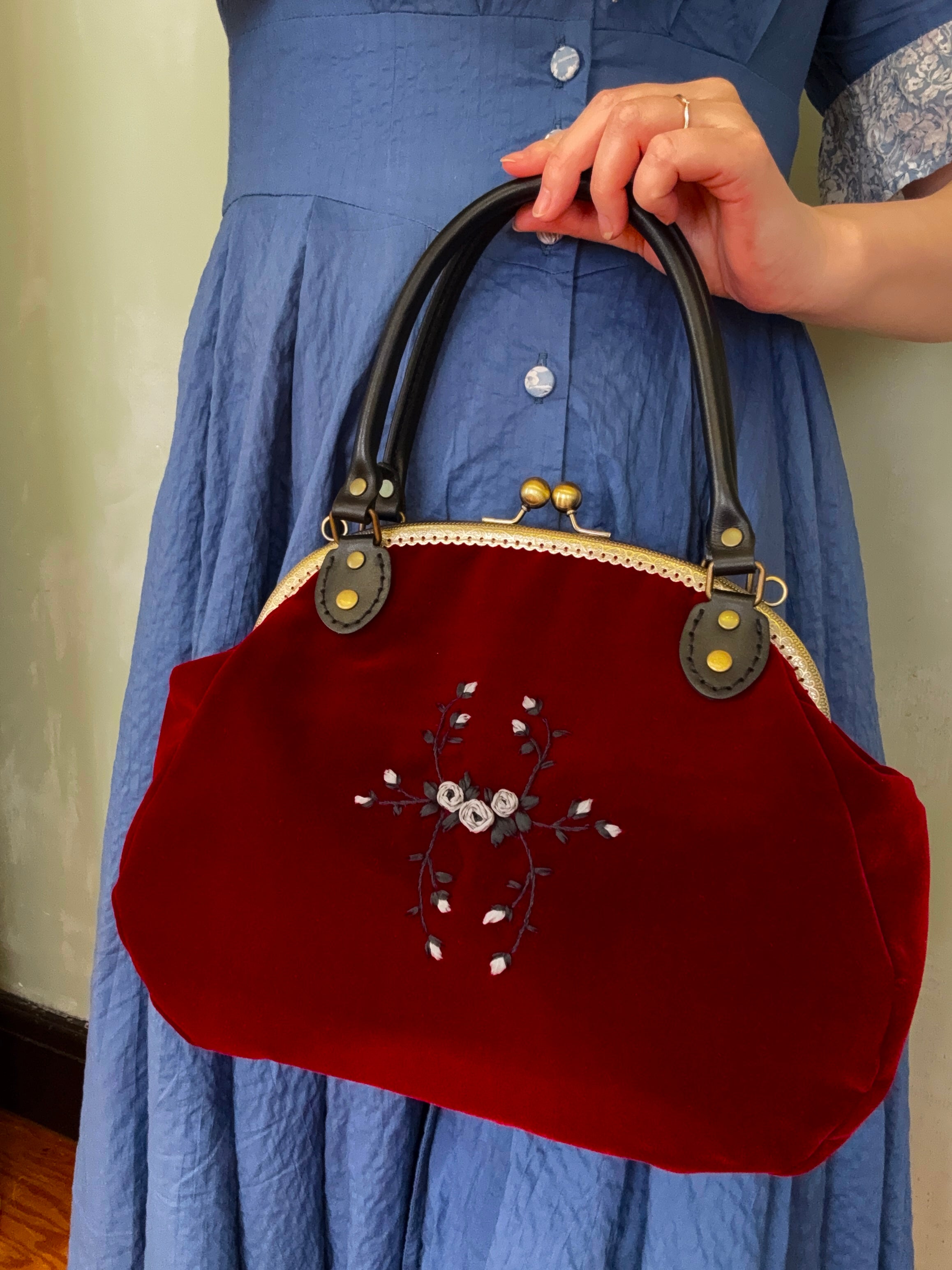 New】ベルベットがま口バッグ – Filvoir