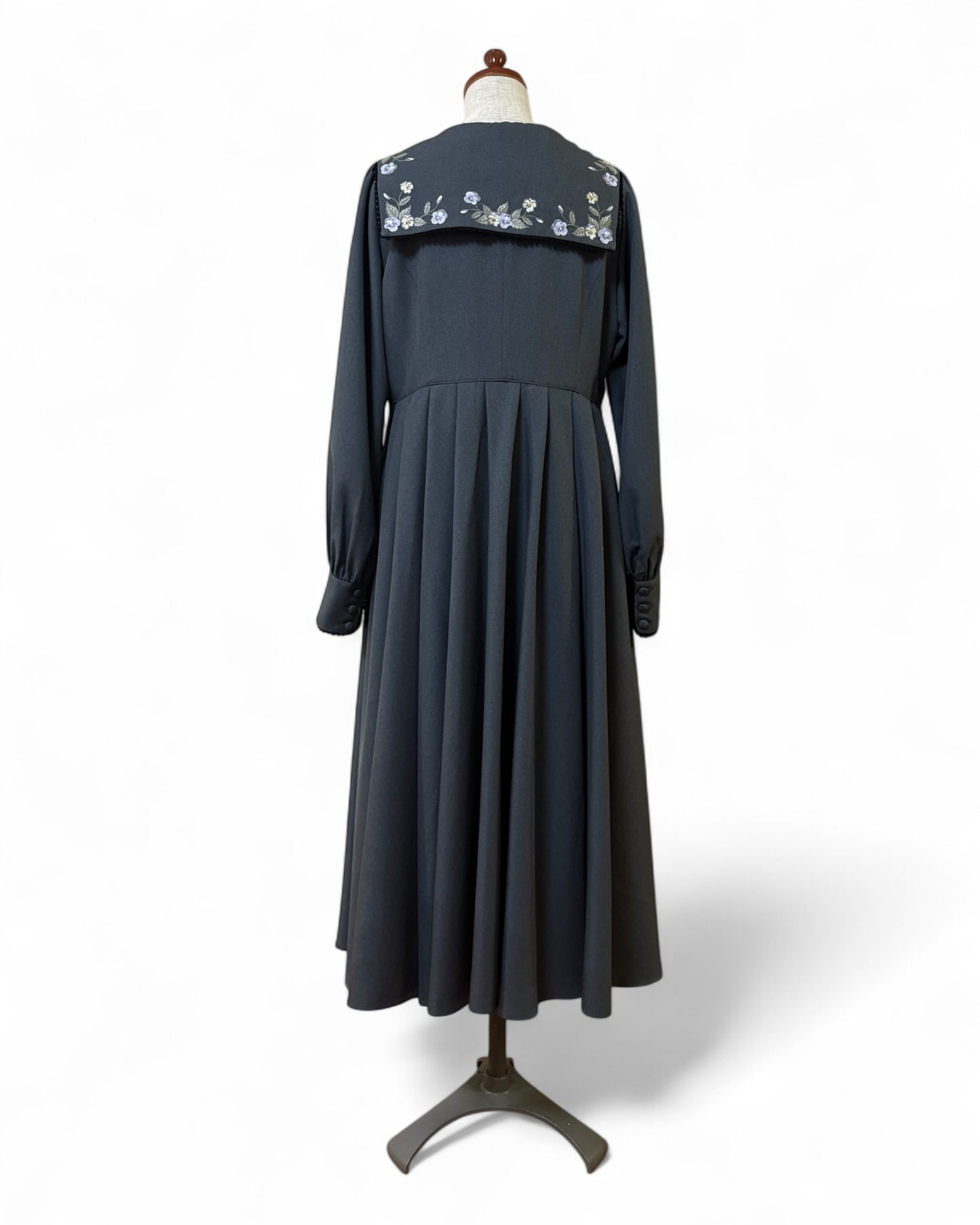 特典付き【Pre-order】Fleur dress-viola/Gray