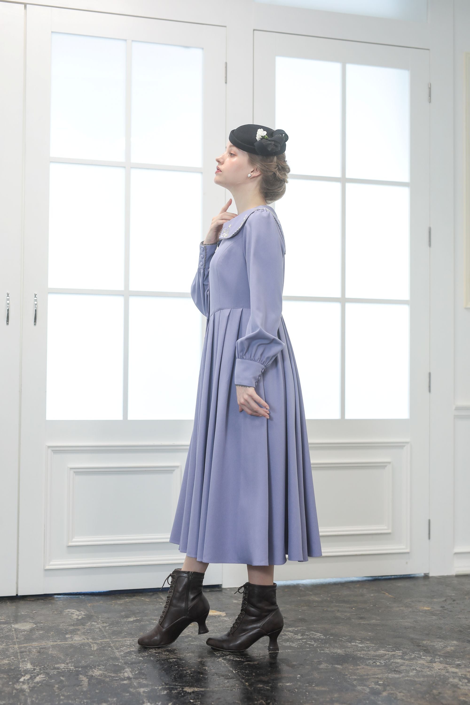 Fleur dress-viola/Lavender – Filvoir