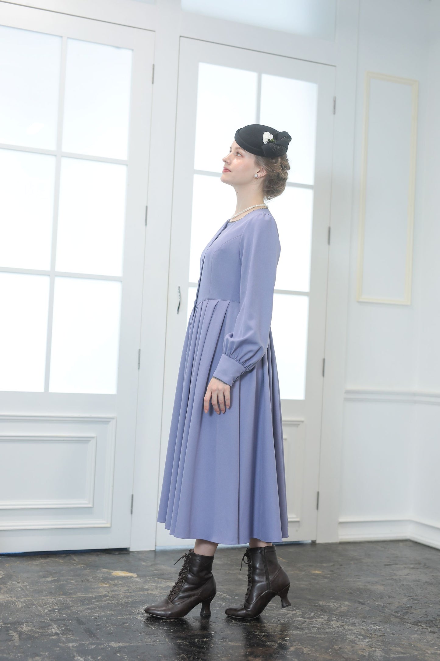 特典付き【Pre-order】Fleur dress-viola/Lavender