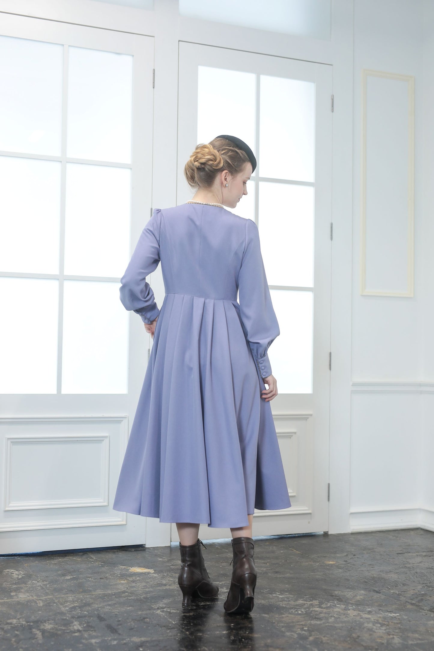 特典付き【Pre-order】Fleur dress-viola/Lavender