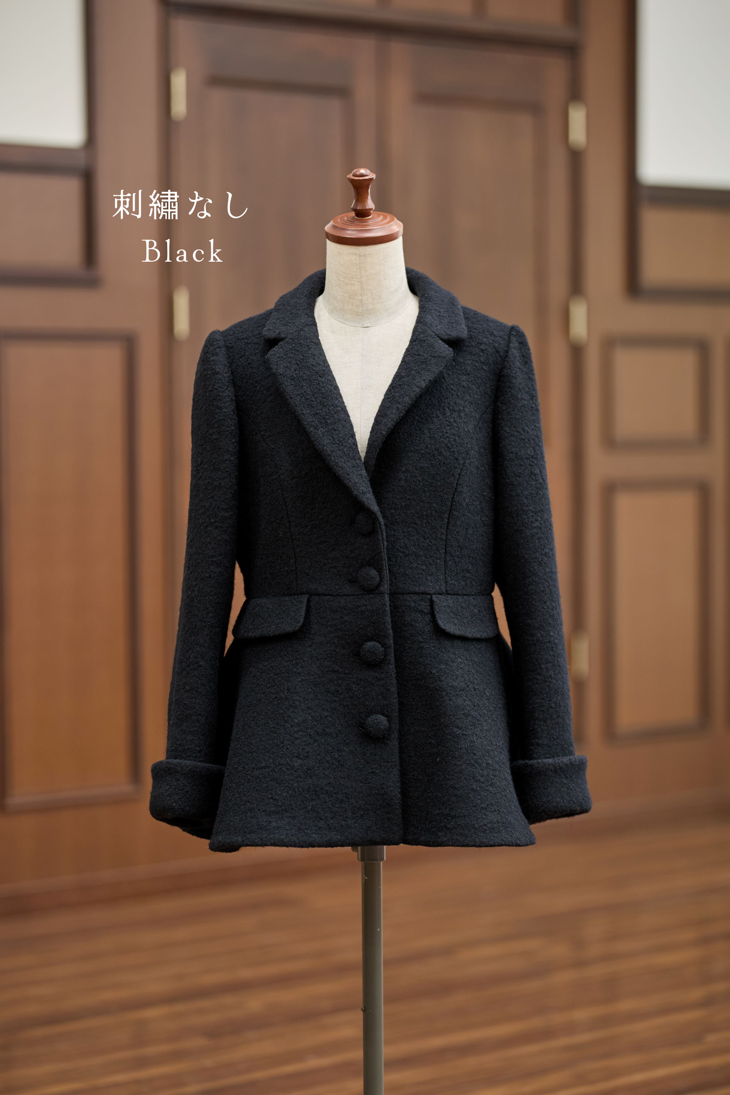 特典付き【Pre-order】Tailored collar coat/Black