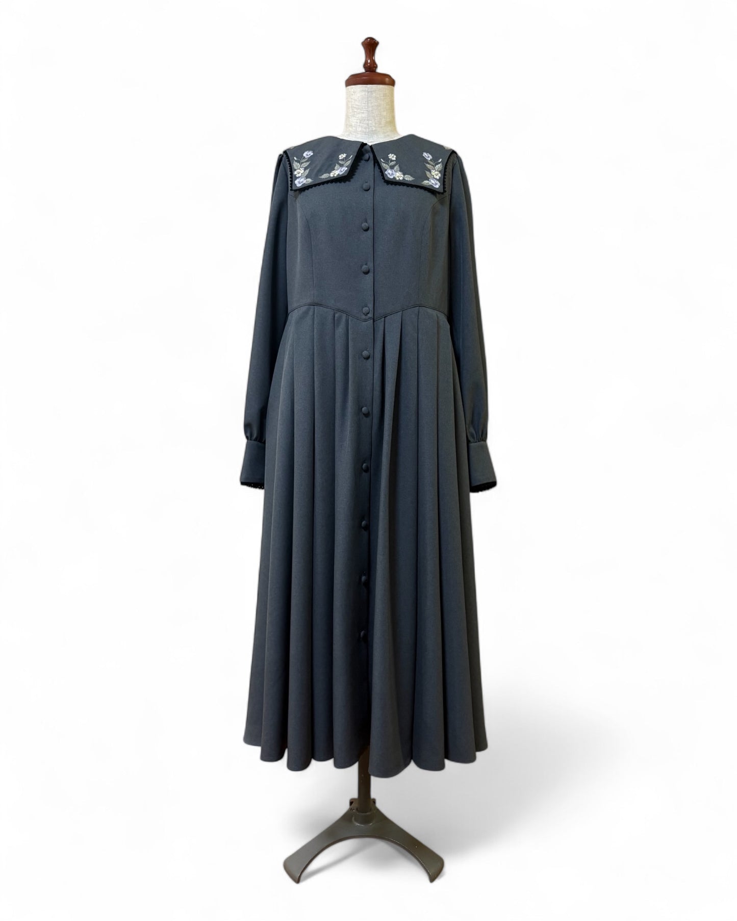 特典付き【Pre-order】Fleur dress-viola/Gray