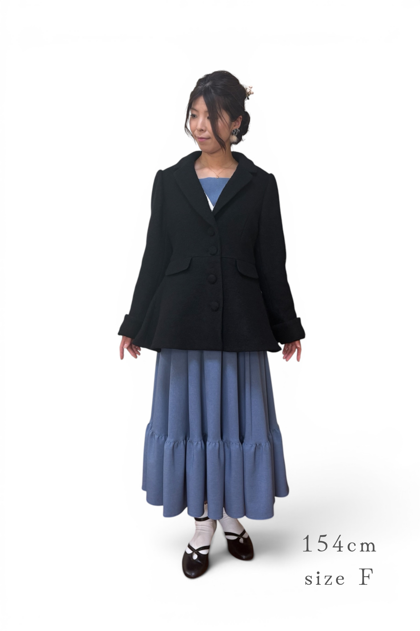 特典付き【Pre-order】Tailored collar coat/Black