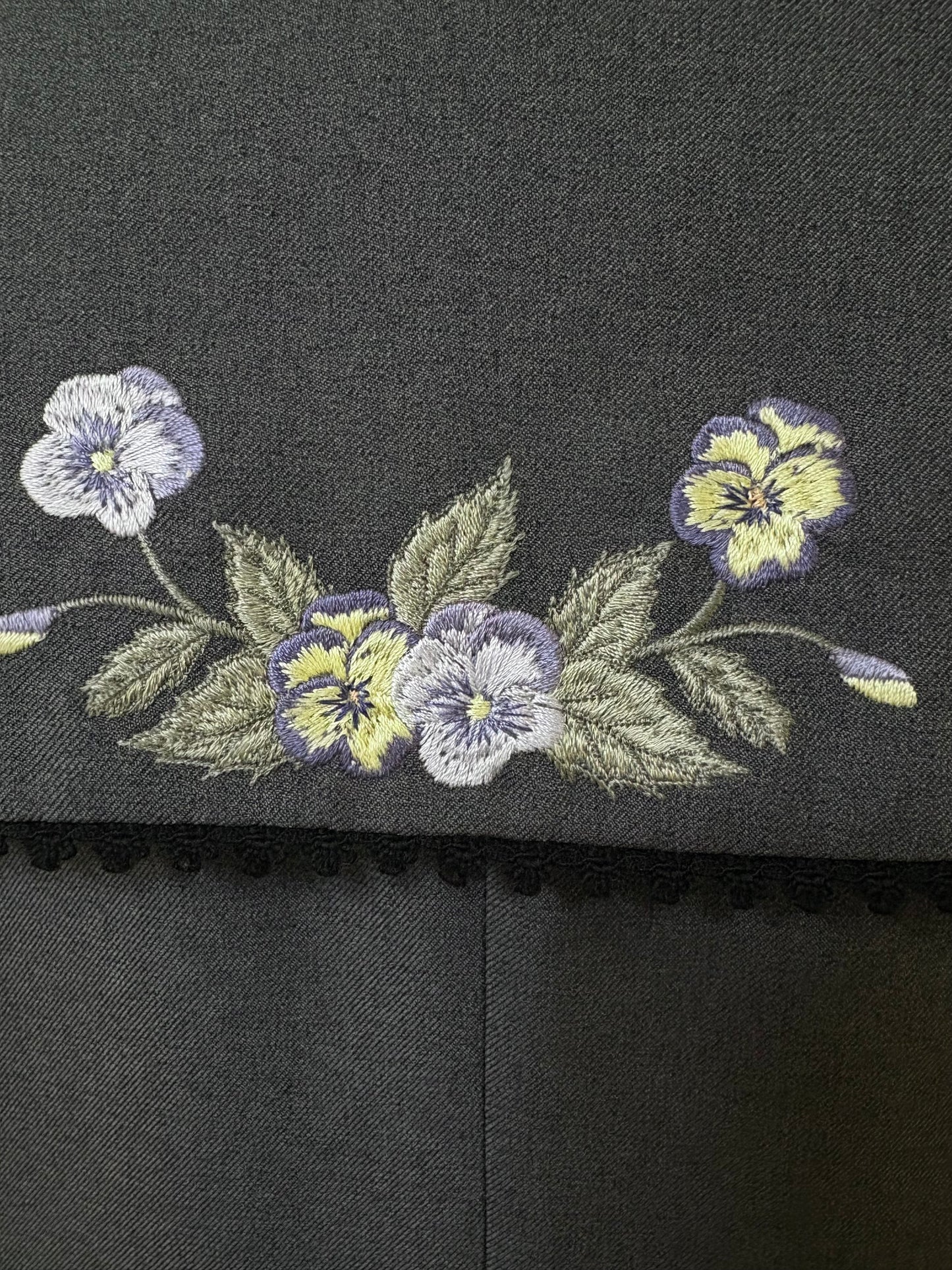 特典付き【Pre-order】Fleur dress-viola/Gray