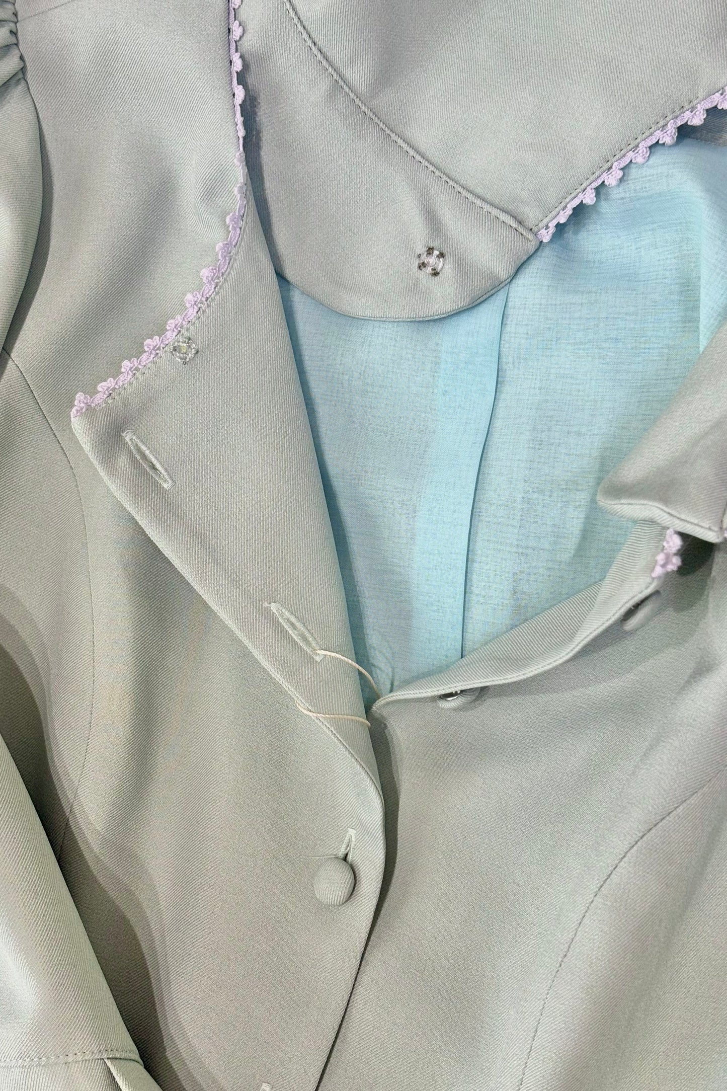特典付き【Pre-order】Fleur dress-viola/Mint green