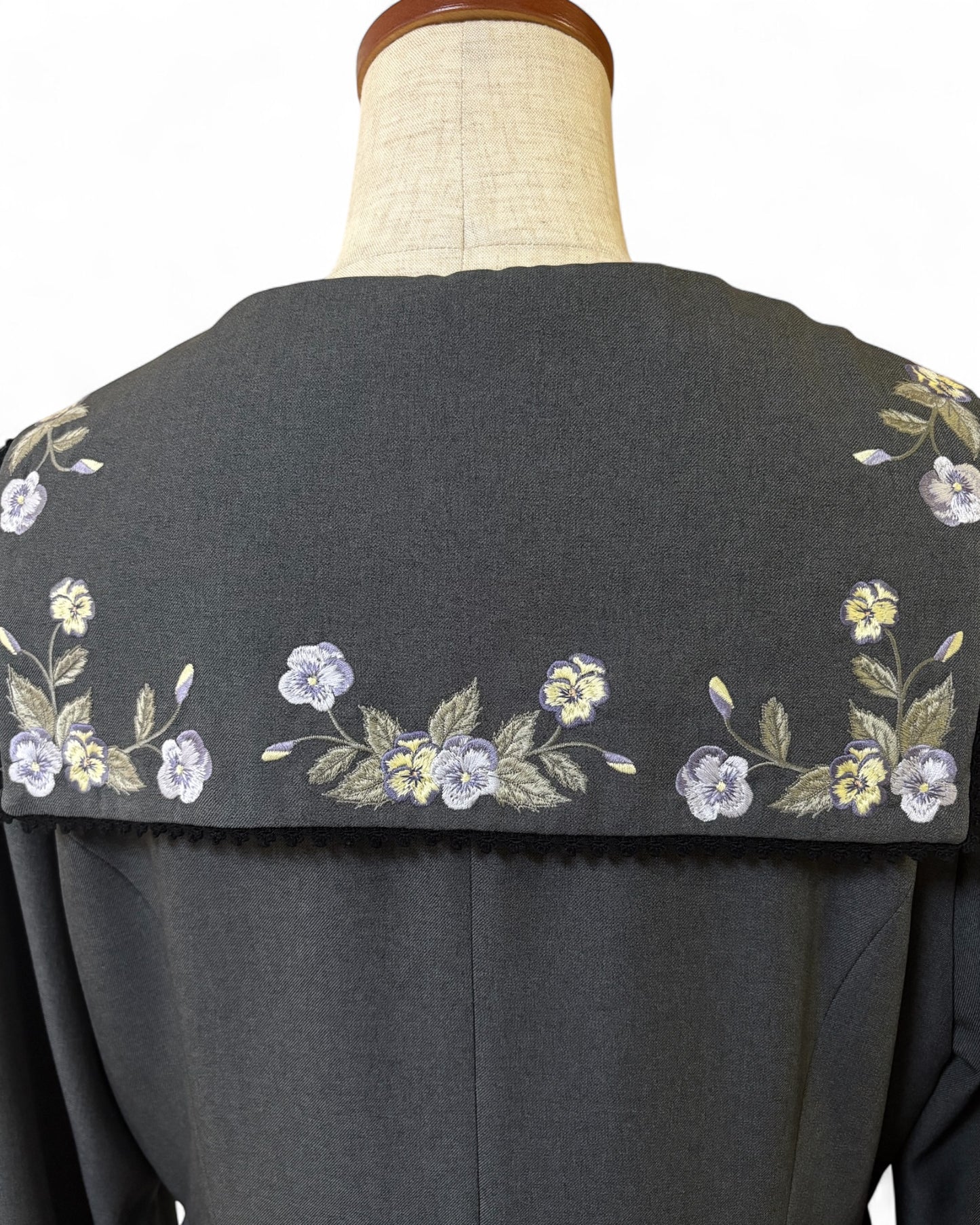 特典付き【Pre-order】Fleur dress-viola/Gray