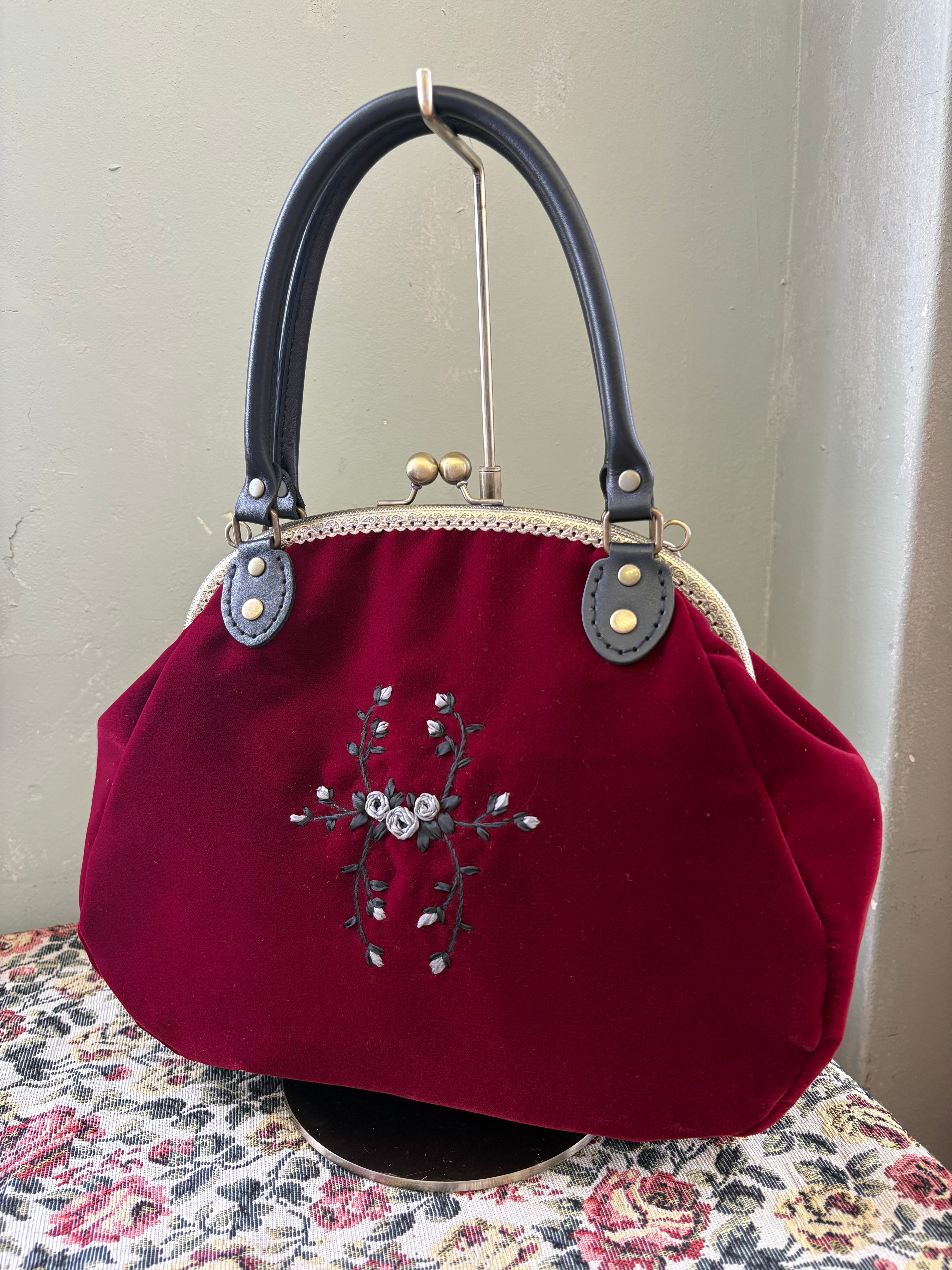 ベルベットがま口バッグ – Filvoir