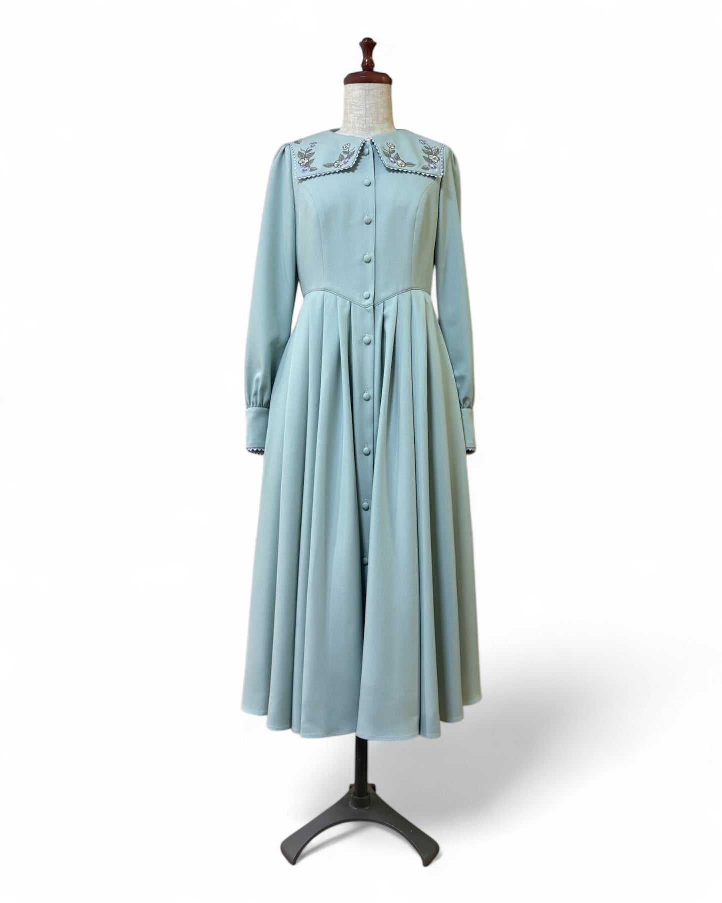 【Pre-order】Fleur dress-viola/Mint green