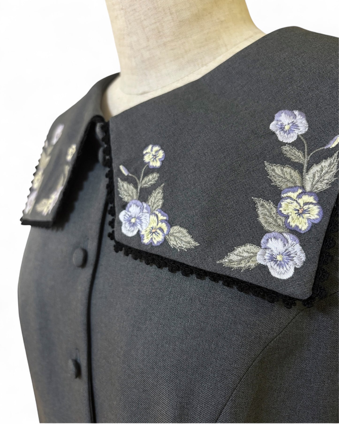特典付き【Pre-order】Fleur dress-viola/Gray