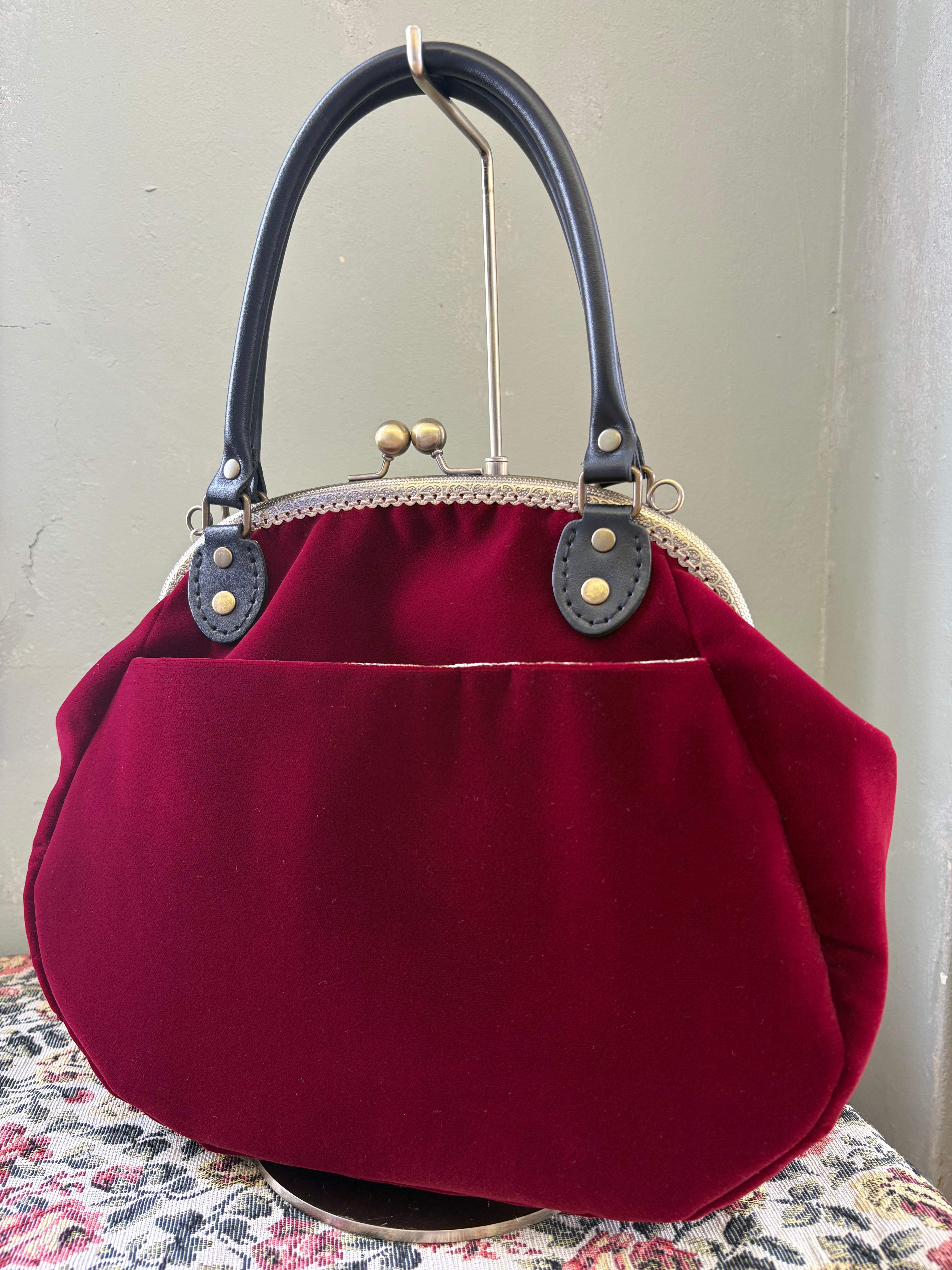 New】ベルベットがま口バッグ – Filvoir