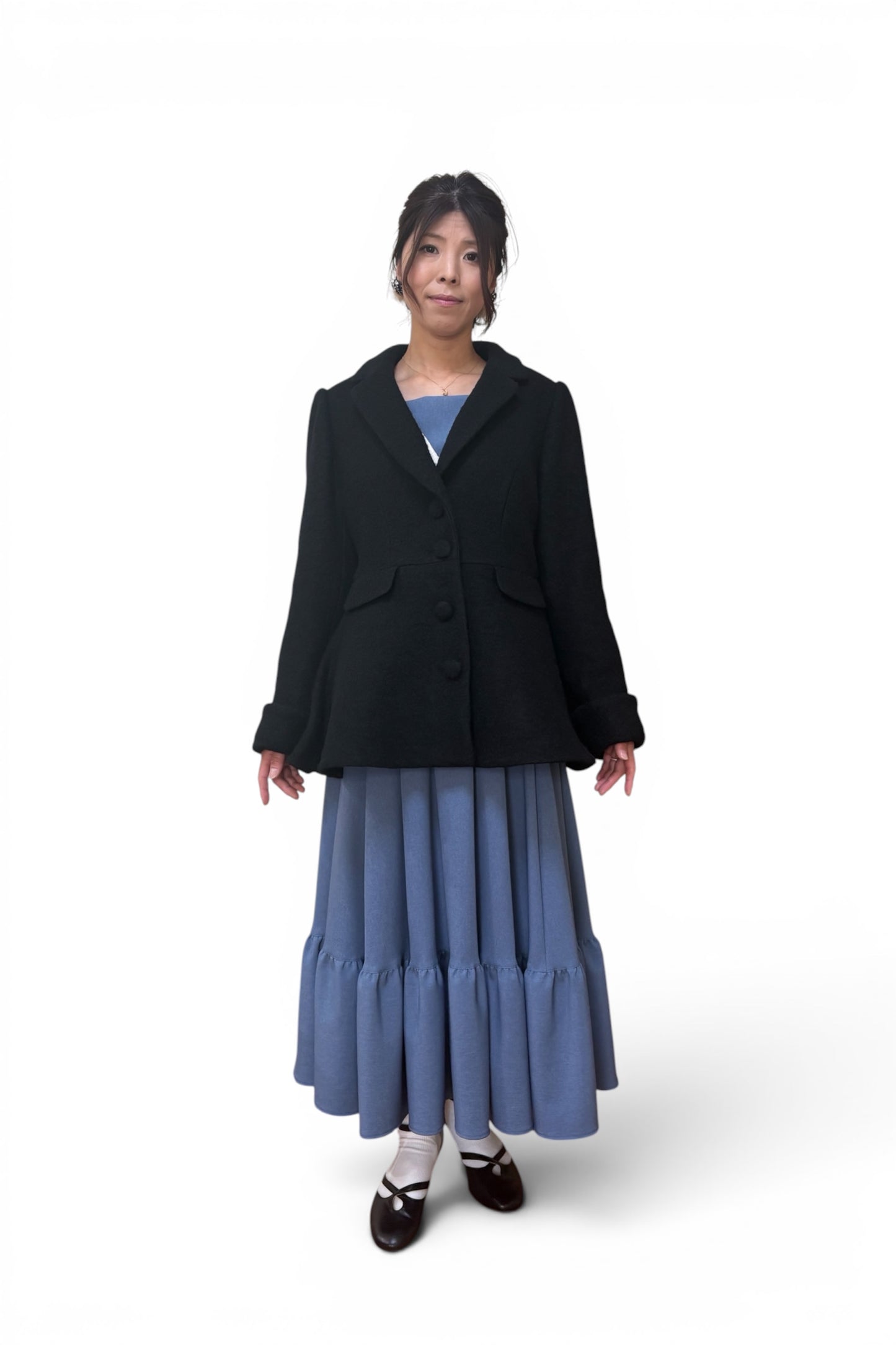 特典付き【Pre-order】Tailored collar coat/Black