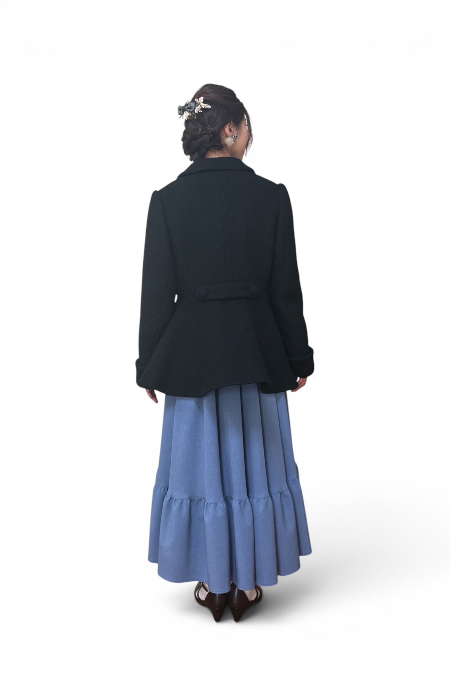 特典付き【Pre-order】Tailored collar coat/Black