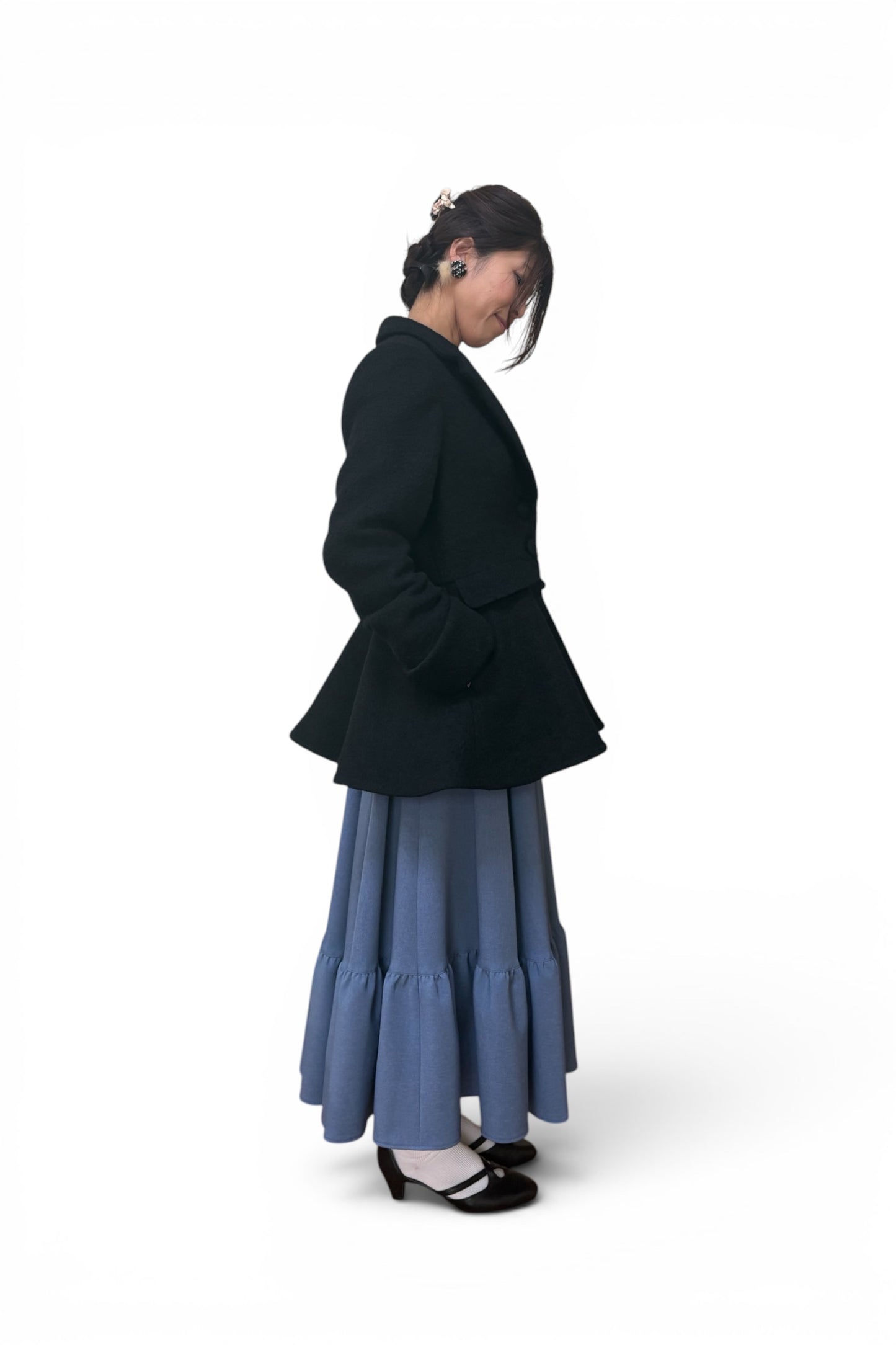 特典付き【Pre-order】Tailored collar coat/Black