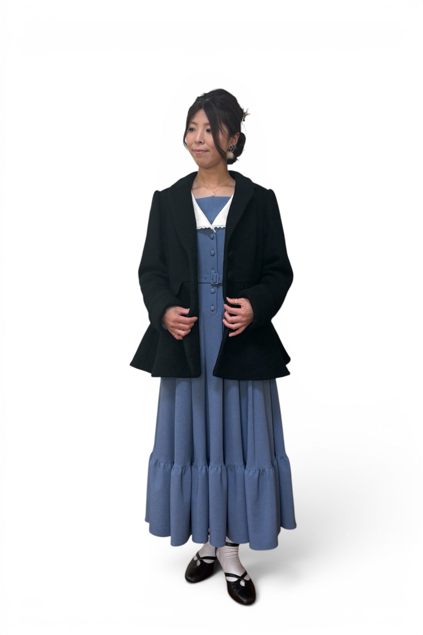 特典付き【Pre-order】Tailored collar coat/Black